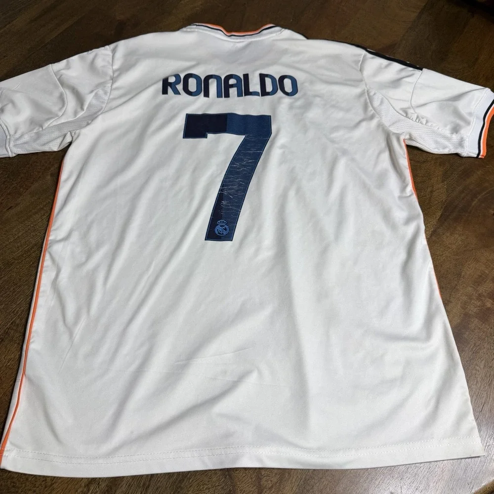 Adidas Real Madrid 2012 Ronaldo Jersey Large Fly Emirates